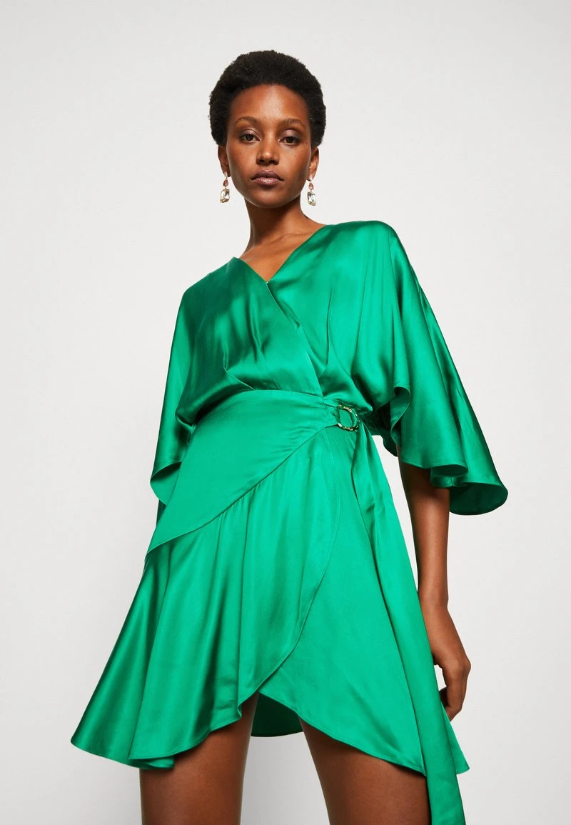 AMERA WRAP DRESS SOLID - Cocktailkleid/festliches Kleid - Cacti Green 4 AMERA WRAP DRESS SOLID - Cocktailkleid/festliches Kleid - Cacti Green – Bild 4
