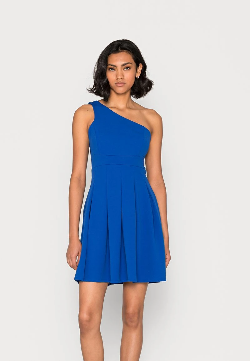 Wal G FRIEDA ONE SHOULDER SKATER DRESS - Cocktailkleid/festliches Kleid - Electric Blue 1 Wal G FRIEDA ONE SHOULDER SKATER DRESS - Cocktailkleid/festliches Kleid - Electric Blue
