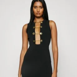 Elisabetta Franchi Cocktailkleid/festliches Kleid - Nero -Günstiges Fem Glanz Geschäft a7ba939bb293448a9261cd4dc6f3345d