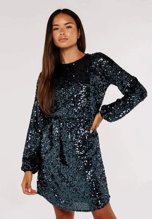 Apricot SEQUIN STRIPE MINI - Cocktailkleid/festliches Kleid - Yellow 6 Apricot SEQUIN STRIPE MINI - Cocktailkleid/festliches Kleid - Yellow – Bild 6