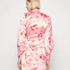 NEVER FULLY DRESSED PINK LA MER MINI WRAP DRESS - Cocktailkleid/festliches Kleid - Pink