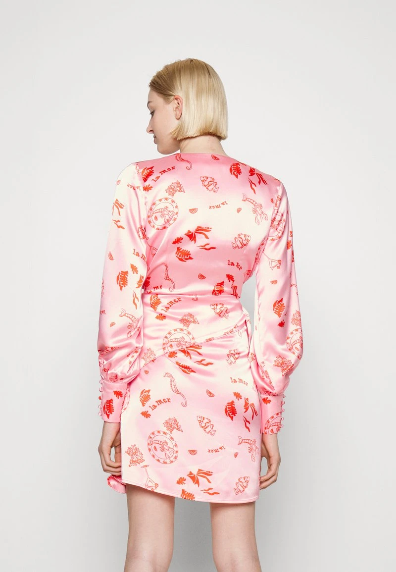 NEVER FULLY DRESSED PINK LA MER MINI WRAP DRESS - Cocktailkleid/festliches Kleid - Pink 1 NEVER FULLY DRESSED PINK LA MER MINI WRAP DRESS - Cocktailkleid/festliches Kleid - Pink