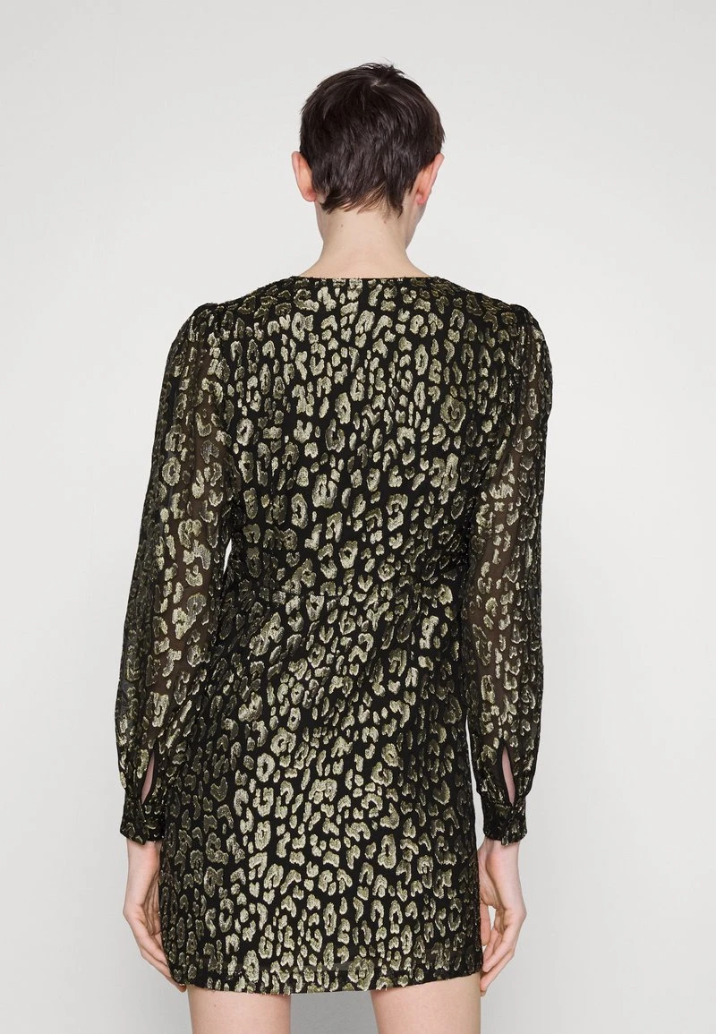 MICHAEL Michael Kors CHEETAH MINI - Cocktailkleid/festliches Kleid - Black/gold-coloured 4 MICHAEL Michael Kors CHEETAH MINI - Cocktailkleid/festliches Kleid - Black/gold-coloured – Bild 4