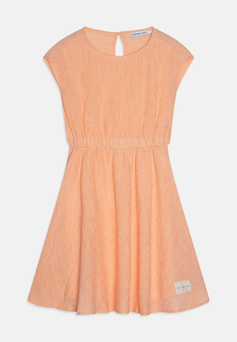 Calvin Klein Jeans CRINKLE FIT FLARE DRESS - Cocktailkleid/festliches Kleid - Blue Crush 5 Calvin Klein Jeans CRINKLE FIT FLARE DRESS - Cocktailkleid/festliches Kleid - Blue Crush – Bild 5