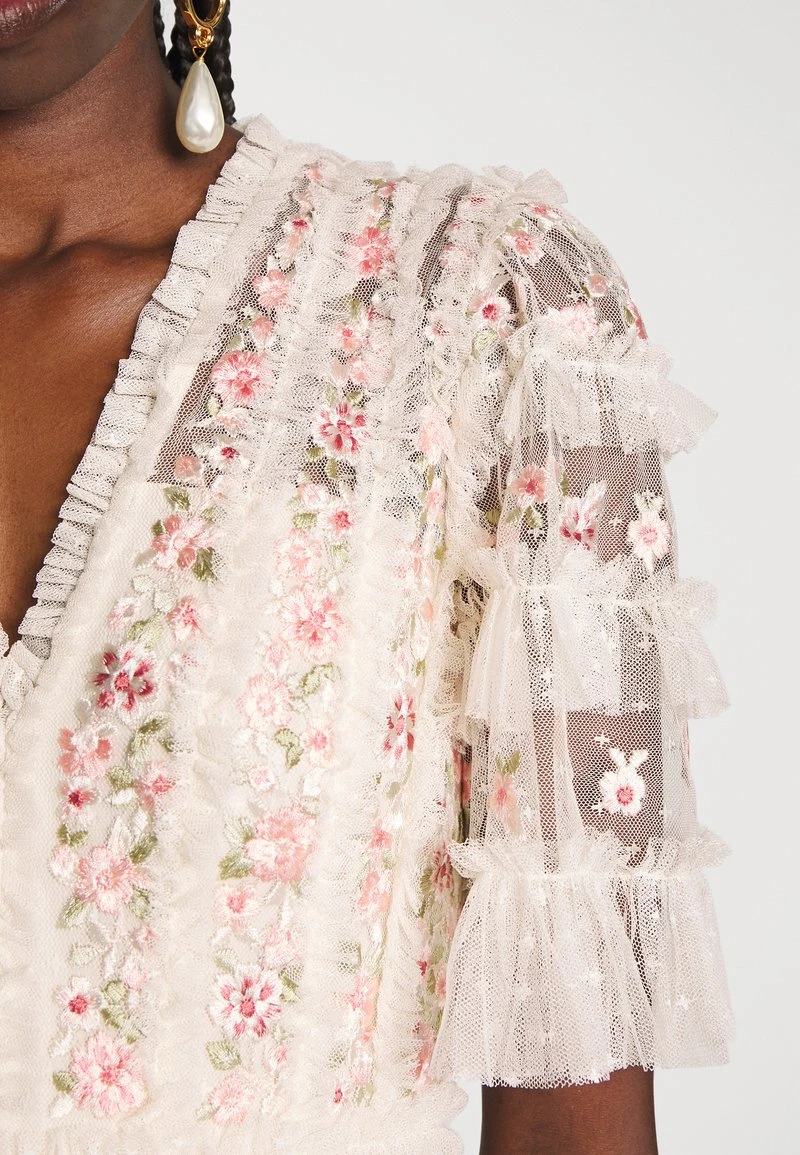 Needle & Thread CALATHEA RUFFLE MIDAXI DRESS - Cocktailkleid/festliches Kleid - Champagne/multi 6 Needle & Thread CALATHEA RUFFLE MIDAXI DRESS - Cocktailkleid/festliches Kleid - Champagne/multi – Bild 6