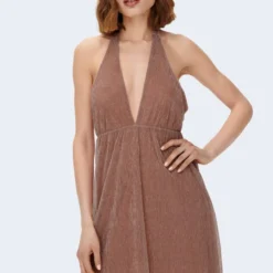 ONLY Cocktailkleid/festliches Kleid - Brown -Günstiges Fem Glanz Geschäft ac1c6713face4371afb9272b19cfc184