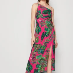 Farm Rio LEAVES PINK MIDI DRESS - Cocktailkleid/festliches Kleid - Pink -Günstiges Fem Glanz Geschäft ac544de66f0941cf98c867f4084312dd