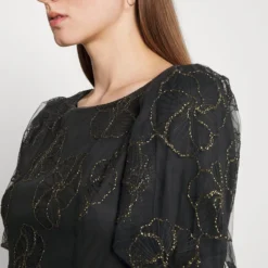 DKNY PUFF FIT FLARE - Cocktailkleid/festliches Kleid - Black/gold 10 DKNY PUFF FIT FLARE - Cocktailkleid/festliches Kleid - Black/gold -Günstiges Fem Glanz Geschäft ad19826813bb40b688e5d23318cb91b6