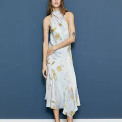 AllSaints ARIETA PAOLA DRESS - Cocktailkleid/festliches Kleid - Stone White