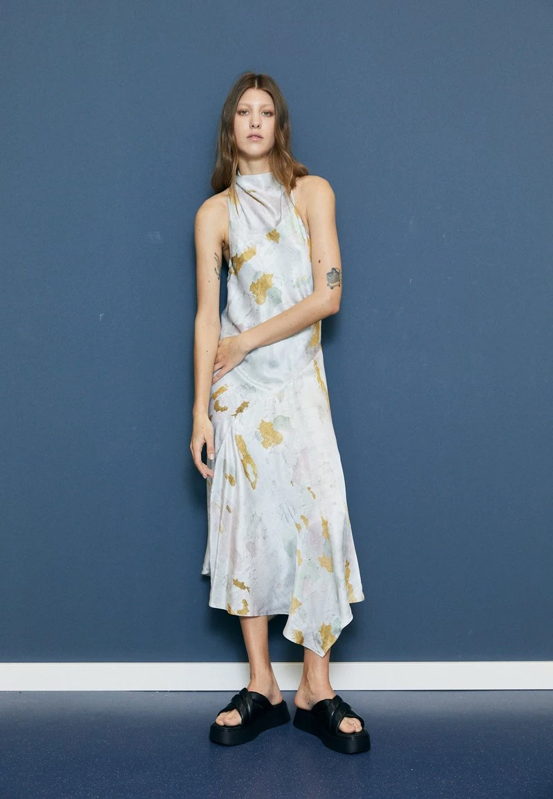 AllSaints ARIETA PAOLA DRESS - Cocktailkleid/festliches Kleid - Stone White 1 AllSaints ARIETA PAOLA DRESS - Cocktailkleid/festliches Kleid - Stone White