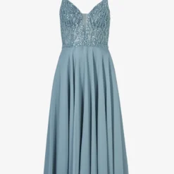 SWING Cocktailkleid/festliches Kleid - Sea Blue -Günstiges Fem Glanz Geschäft b572837a5d57408ea3ab819356849e5d