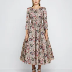 LUCRETIA - Cocktailkleid/festliches Kleid - Beige