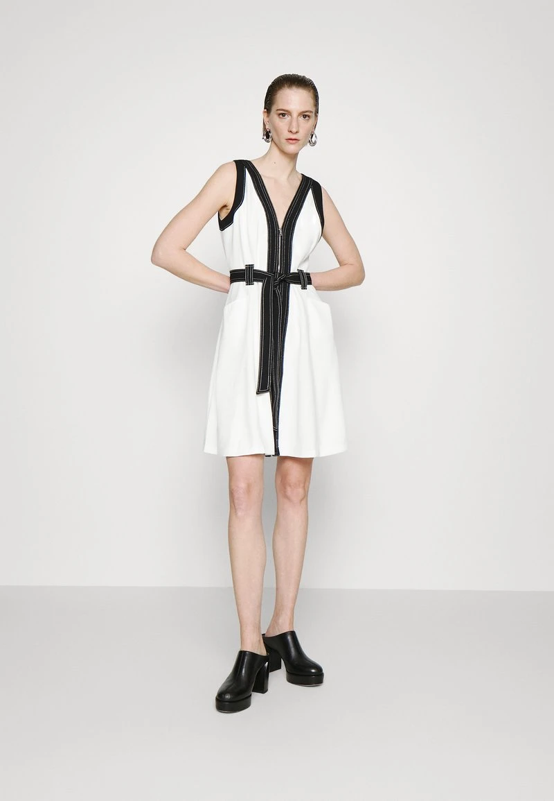 DKNY S/L COLORBLOCKED FIT FLARE W/ ZIPPER - Cocktailkleid/festliches Kleid - Ivory/black 3 DKNY S/L COLORBLOCKED FIT FLARE W/ ZIPPER - Cocktailkleid/festliches Kleid - Ivory/black – Bild 3