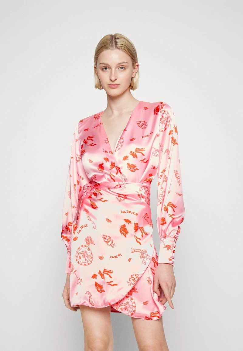 NEVER FULLY DRESSED PINK LA MER MINI WRAP DRESS - Cocktailkleid/festliches Kleid - Pink 3 NEVER FULLY DRESSED PINK LA MER MINI WRAP DRESS - Cocktailkleid/festliches Kleid - Pink – Bild 3