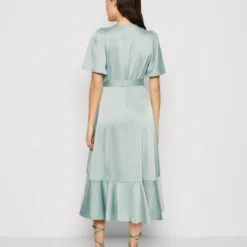 YASTHEA MIDI WRAP DRESS - Cocktailkleid/festliches Kleid - Green Milieu -Günstiges Fem Glanz Geschäft b7f2591b39684f3fba5896b6650dd42c