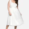 Sheego Cocktailkleid/festliches Kleid - Offwhite