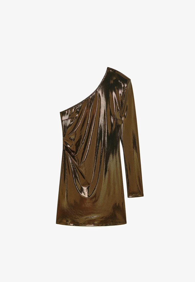 Patrizia Pepe ONE SHOULDER - Cocktailkleid/festliches Kleid - Brown Pixel 5 Patrizia Pepe ONE SHOULDER - Cocktailkleid/festliches Kleid - Brown Pixel – Bild 5