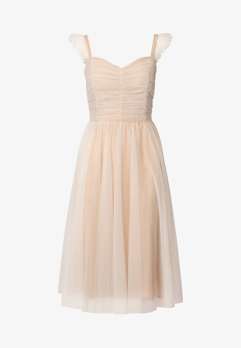 TÜLL - Cocktailkleid/festliches Kleid - Schwarz Beige 6 TÜLL - Cocktailkleid/festliches Kleid - Schwarz Beige – Bild 6