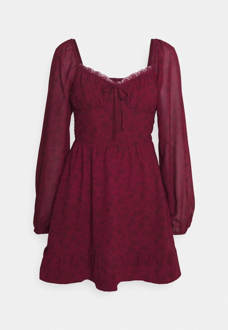 Hollister Co. PRETTY CORSET DRESS - Cocktailkleid/festliches Kleid - Burgundy 5 Hollister Co. PRETTY CORSET DRESS - Cocktailkleid/festliches Kleid - Burgundy – Bild 5