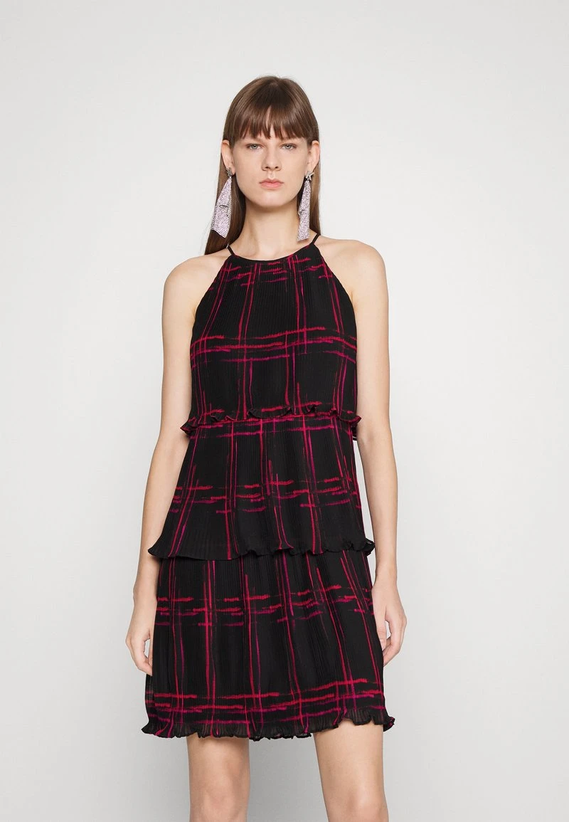 DKNY PLEATED TIERED RUFFLED DRESS - Cocktailkleid/festliches Kleid - Elegant Red 1 DKNY PLEATED TIERED RUFFLED DRESS - Cocktailkleid/festliches Kleid - Elegant Red