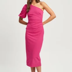 Tussah CAROLIN MIDI - Cocktailkleid/festliches Kleid - Hot Pink