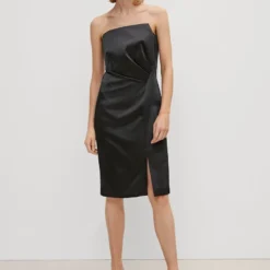 Comma MIT RAFFUNG - Cocktailkleid/festliches Kleid - Schwarz