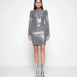 MIT BÄNDERDETAILS - Cocktailkleid/festliches Kleid - Silver 11 MIT BÄNDERDETAILS - Cocktailkleid/festliches Kleid - Silver -Günstiges Fem Glanz Geschäft c141d11ab9e14c34b5693107c5db4139