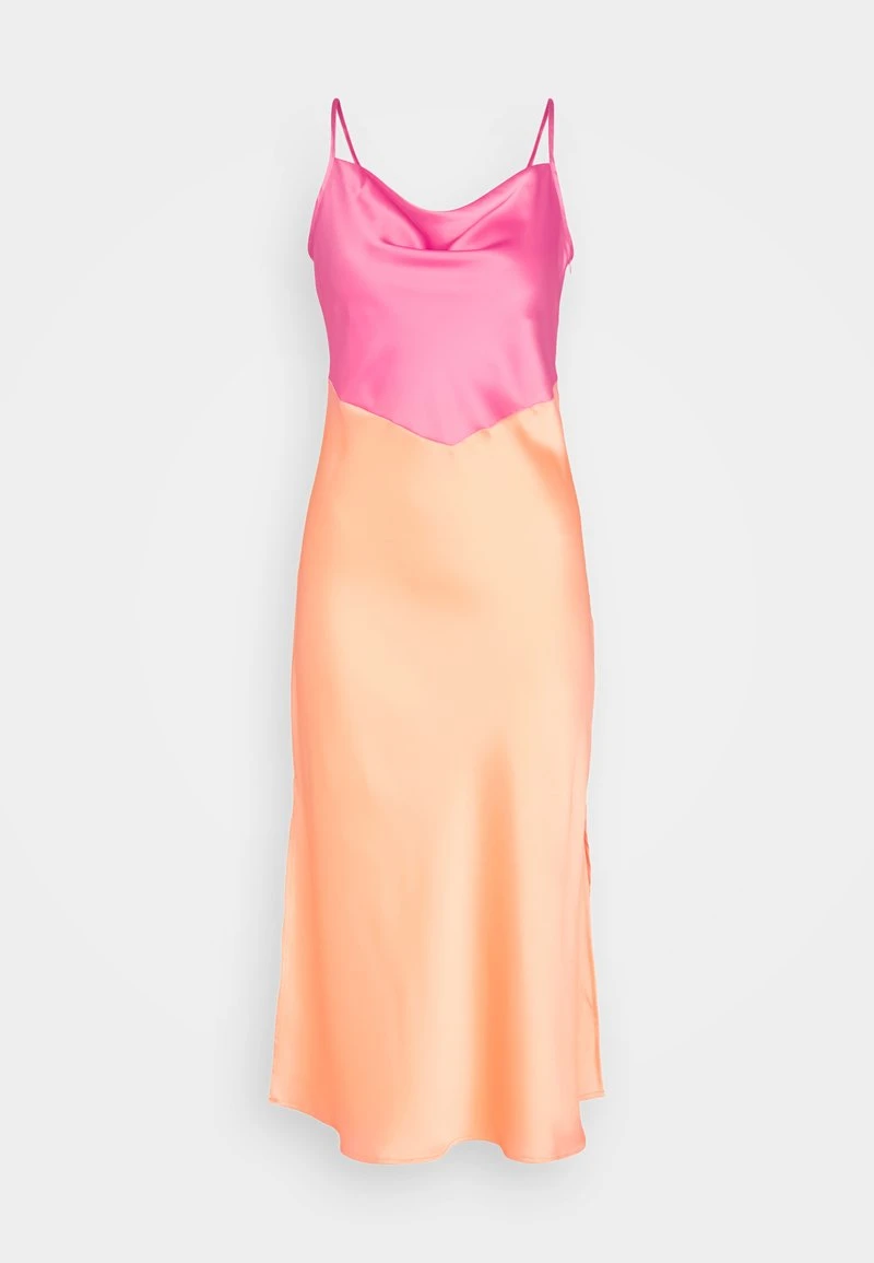 YASDOTTEABLOCK MIDI DRESS - Cocktailkleid/festliches Kleid - Fresh Salmon/carmine Rose 5 YASDOTTEABLOCK MIDI DRESS - Cocktailkleid/festliches Kleid - Fresh Salmon/carmine Rose – Bild 5
