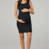 Happy Mama MATERNITY GLITTER PARTY - Cocktailkleid/festliches Kleid - Black