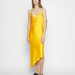 AllSaints ALEXIA DRESS - Cocktailkleid/festliches Kleid - Citrus Orange -Günstiges Fem Glanz Geschäft c2bfbf8d71514fc1b78fc40c58353e29