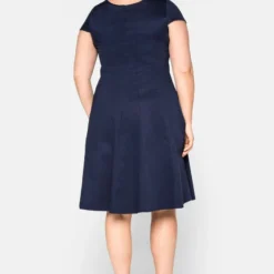 Sheego Cocktailkleid/festliches Kleid - Marine -Günstiges Fem Glanz Geschäft c2ecb06c162c4f37aaa8d367381d7d9b