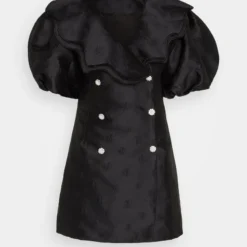 SISTER JANE PONY JACQUARD SCALLOP DRESS - Cocktailkleid/festliches Kleid - Black -Günstiges Fem Glanz Geschäft c72b3b4976b64a58a8125f5599c0e956