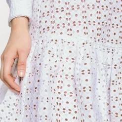 MICHAEL Michael Kors EYELET CUT OUT MINI - Cocktailkleid/festliches Kleid - White -Günstiges Fem Glanz Geschäft c7b4793e3ef24d229e66e0963cb8c702