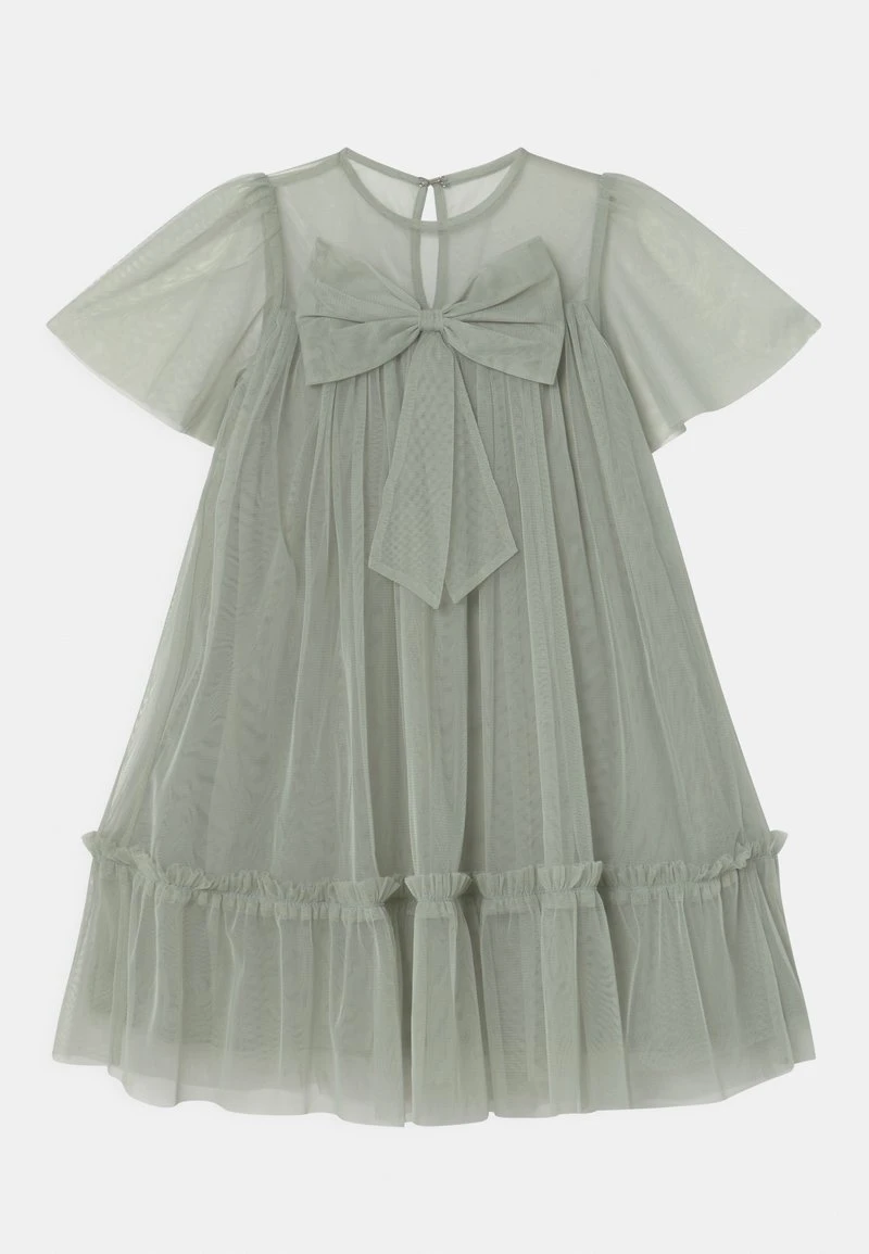 BOW DETAIL A-LINE DRESS - Cocktailkleid/festliches Kleid - Sage Green 1 BOW DETAIL A-LINE DRESS - Cocktailkleid/festliches Kleid - Sage Green