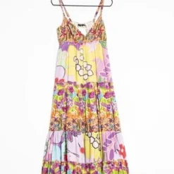 Desigual Cocktailkleid/festliches Kleid - Multi Colored -Günstiges Fem Glanz Geschäft c8c2e159179e45eaba2f50bfe6069d5d