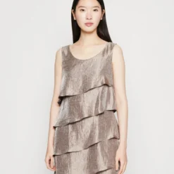 SWING DRESS - Cocktailkleid/festliches Kleid - Nougat Brown