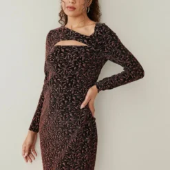 Next CUT-OUT JACQUARD GLITTER STANDARD - Cocktailkleid/festliches Kleid - Floral -Günstiges Fem Glanz Geschäft c910a2f50c724e9ebda588f8260092b0