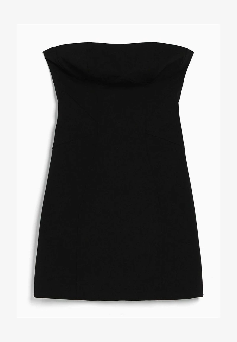 BERSHKA OFF-THE-SHOULDER WITH SEAMS - Cocktailkleid/festliches Kleid - Black 5 BERSHKA OFF-THE-SHOULDER WITH SEAMS - Cocktailkleid/festliches Kleid - Black – Bild 5