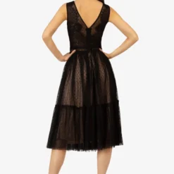 Cocktailkleid/festliches Kleid - Schwarz Beige 8 Cocktailkleid/festliches Kleid - Schwarz Beige -Günstiges Fem Glanz Geschäft cc9681a66f3f472784c25fd69c733328