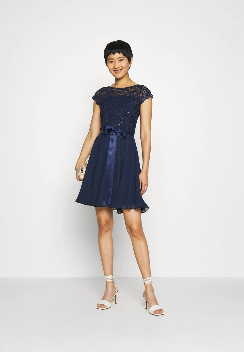 SWING DRESS - Cocktailkleid/festliches Kleid - Marine 2 SWING DRESS - Cocktailkleid/festliches Kleid - Marine – Bild 2