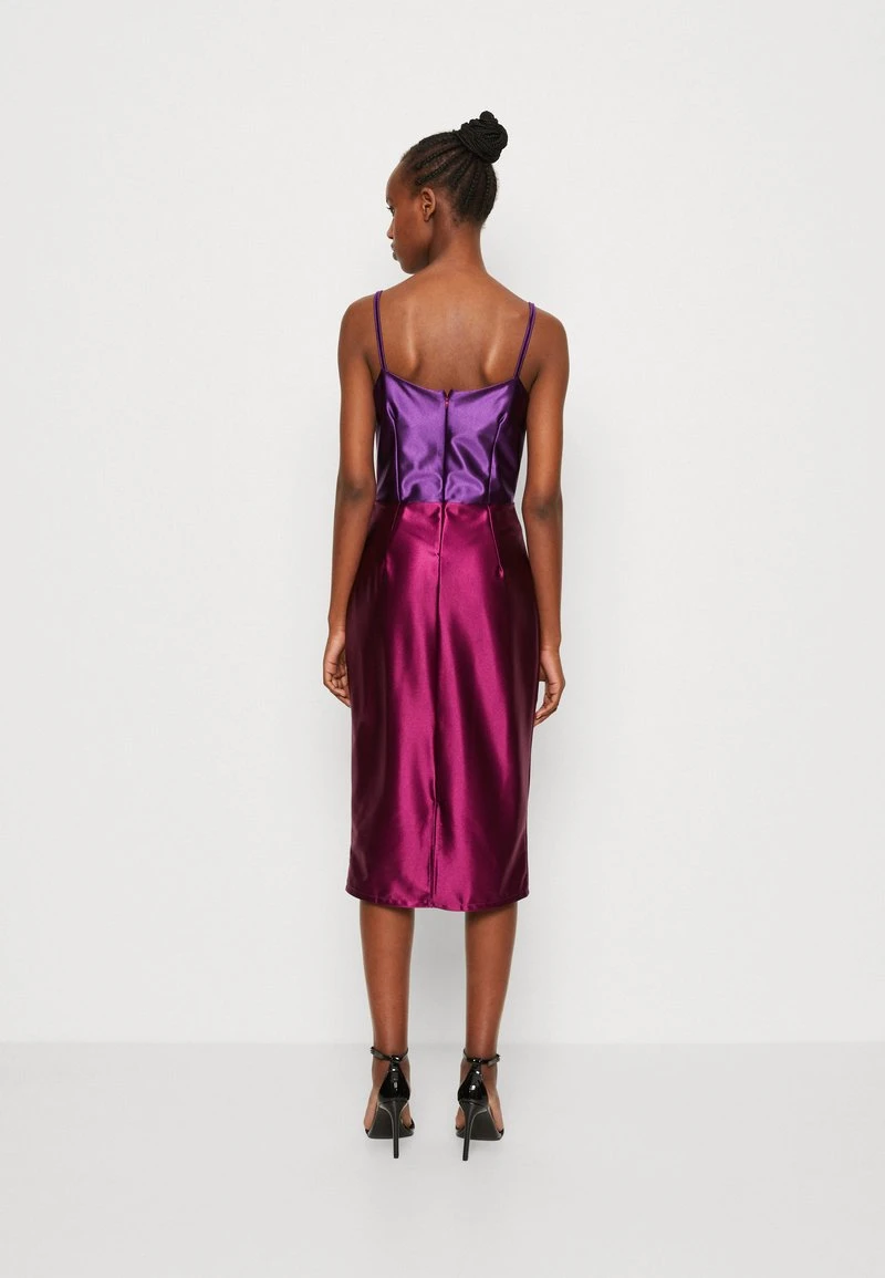 Wal G VALENTINES RUBY CUT OUT MIDI - Cocktailkleid/festliches Kleid - Purple/plum 3 Wal G VALENTINES RUBY CUT OUT MIDI - Cocktailkleid/festliches Kleid - Purple/plum – Bild 3