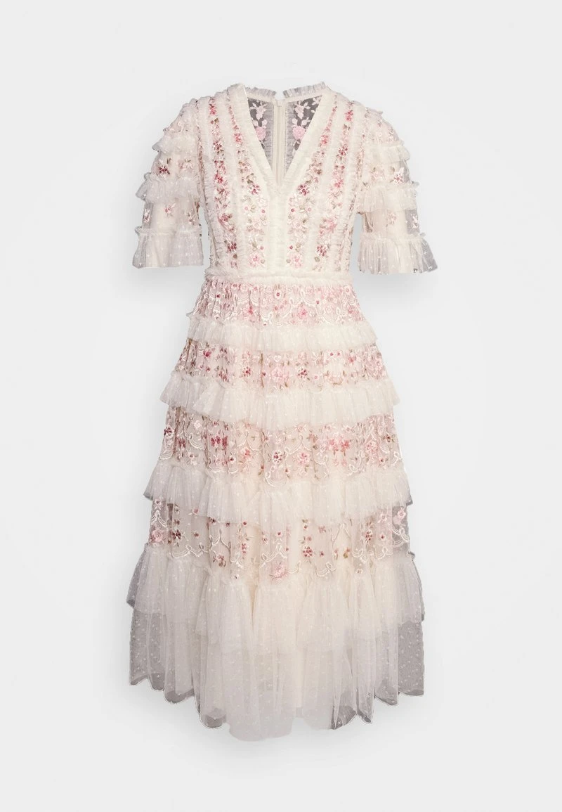 Needle & Thread CALATHEA RUFFLE MIDAXI DRESS - Cocktailkleid/festliches Kleid - Champagne/multi 5 Needle & Thread CALATHEA RUFFLE MIDAXI DRESS - Cocktailkleid/festliches Kleid - Champagne/multi – Bild 5