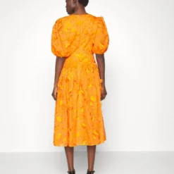 Erdem WAISTED PUFF SLEEVE V-NECK DRESS - Cocktailkleid/festliches Kleid - Clementine -Günstiges Fem Glanz Geschäft ceff06a256c8403f9d43b1b4358bc1f0