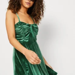 Wal G CLAIRE GATHERED MINI - Cocktailkleid/festliches Kleid - Pea Green -Günstiges Fem Glanz Geschäft d08a43deab5b4d3a836cc83ed2400749