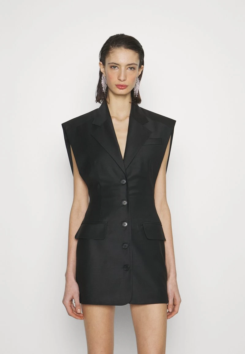 Materiel CAPE VEST MINI DRESS - Cocktailkleid/festliches Kleid - Black 1 Materiel CAPE VEST MINI DRESS - Cocktailkleid/festliches Kleid - Black