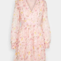 Vila VIROMAN NEW V NECK SHORT DRESS - Cocktailkleid/festliches Kleid - Misty Rose -Günstiges Fem Glanz Geschäft d51ce89abcff4ac1a557b459a03c9dca