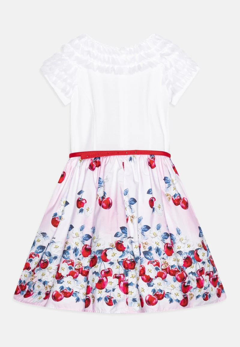 Monnalisa ABITO ST.CILIEGIE RUFFLE - Cocktailkleid/festliches Kleid - Bianco/nuvola Rosa 2 Monnalisa ABITO ST.CILIEGIE RUFFLE - Cocktailkleid/festliches Kleid - Bianco/nuvola Rosa – Bild 2