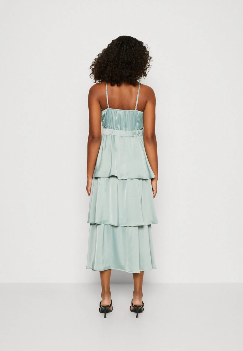 YASCAM STRAP MIDI DRESS - Cocktailkleid/festliches Kleid - Green Milieu 3 YASCAM STRAP MIDI DRESS - Cocktailkleid/festliches Kleid - Green Milieu – Bild 3