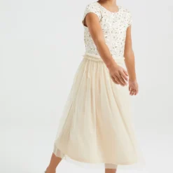 WE FASHION MET PAILLETTEN - Cocktailkleid/festliches Kleid - Gold -Günstiges Fem Glanz Geschäft d9b0c954f1b149d4b2b3759edf4c8f15