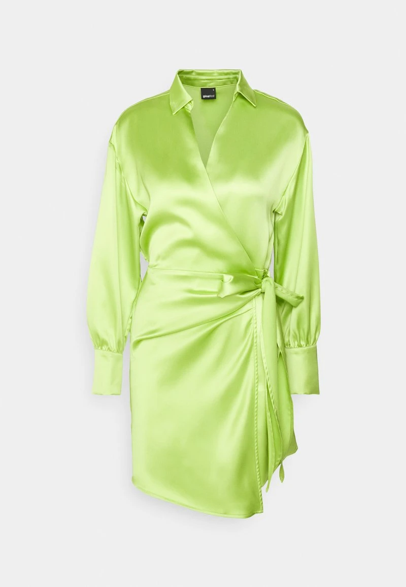 Gina Tricot KIM DRESS - Cocktailkleid/festliches Kleid - Green Glow 4 Gina Tricot KIM DRESS - Cocktailkleid/festliches Kleid - Green Glow – Bild 4